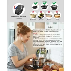 Plaque à Induction, Karinear Plaque De Cuisson 2 Foyer, Table De Cuisson électrique Encastrable, 3500 W, Verre Noir 9 Plaque à Induction, Karinear Plaque De Cuisson 2 Foyer, Table De Cuisson électrique Encastrable, 3500 W, Verre Noir -Bransch Magasin 68954313 5