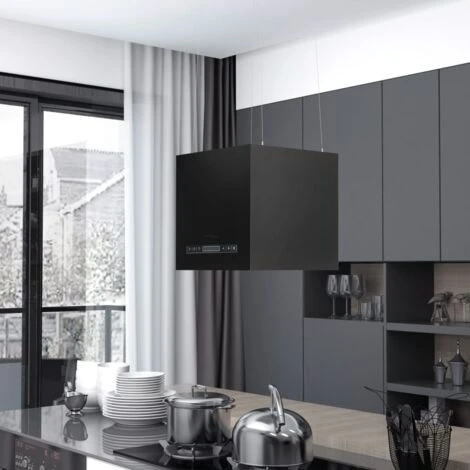 Hotte Suspendue à LCD Tactile 37 Cm Hotte Aspirante Cuisine - Acier Enduit De Poudre 5 Hotte Suspendue à LCD Tactile 37 Cm Hotte Aspirante Cuisine - Acier Enduit De Poudre – Image 5