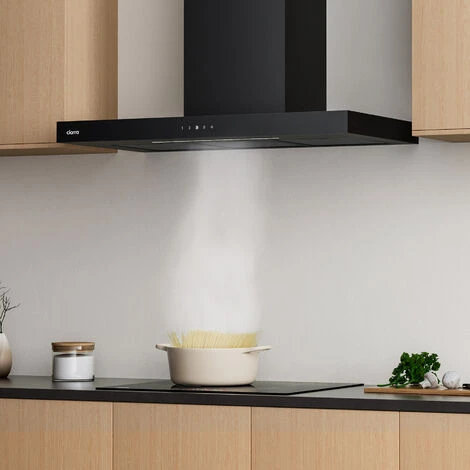 CIARRA CD9102B Hotte Tactile 90cm 650m3/h 4 Vitesses Booster Eclairage Dimmable LED Affichage Noir 2 CIARRA CD9102B Hotte Tactile 90cm 650m3/h 4 Vitesses Booster Eclairage Dimmable LED Affichage Noir – Image 2