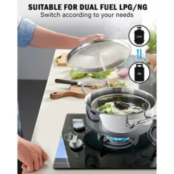 Hobsir Plaque Gaz 2 Feux, Plaque De Cuisson Gaz 30cm, Table De Cuisson Gaz Encastrable, Plaque Cuisson Gaz Convient Pour Le LPG Et Le NG, Avec Prise, Bouton De Commande, Facile à Nettoyer, Verre Noir 7 Hobsir Plaque Gaz 2 Feux, Plaque De Cuisson Gaz 30cm, Table De Cuisson Gaz Encastrable, Plaque Cuisson Gaz Convient Pour Le LPG Et Le NG, Avec Prise, Bouton De Commande, Facile à Nettoyer, Verre Noir -Bransch Magasin 71381798 3