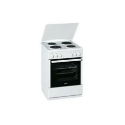 Gorenje E613E01WKE,cuisinière électrique Grill, Plaque Cuisson émaillée