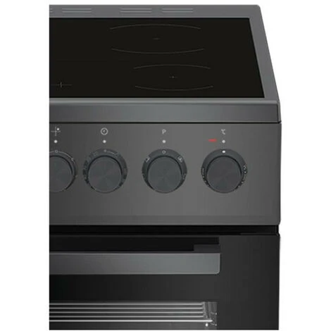 Cuisiniere Pose Libre BEKO FSS57100GAC - 4 Foyers Vitrocéramiques - Four Convection - 65 L - L 50 X H 85 Cm - Gris Anthracite 5 Cuisiniere Pose Libre BEKO FSS57100GAC - 4 Foyers Vitrocéramiques - Four Convection - 65 L - L 50 X H 85 Cm - Gris Anthracite – Image 5