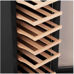 Cave à Vin 18 Bouteilles Frigo Cave à Vin Noir/argent LED 56 L -Bransch Magasin 73215329 3