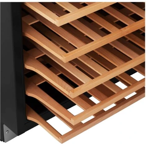 Cave à Vin 46 Bouteilles Cave à Vin De Service LED 135 L Noir/argent 3 Cave à Vin 46 Bouteilles Cave à Vin De Service LED 135 L Noir/argent – Image 3