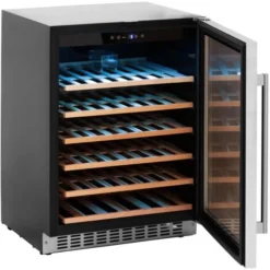 Cave à Vin 46 Bouteilles Cave à Vin De Service LED 135 L Noir/argent 8 Cave à Vin 46 Bouteilles Cave à Vin De Service LED 135 L Noir/argent -Bransch Magasin 73215397 4