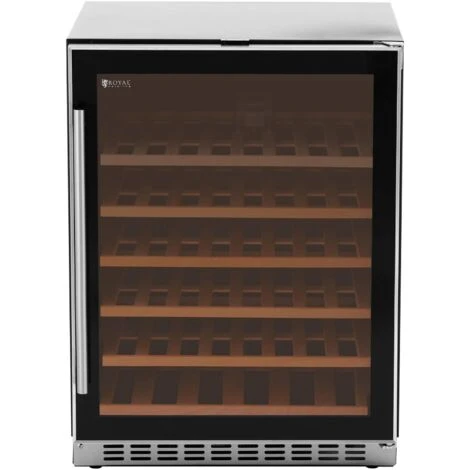 Cave à Vin 46 Bouteilles Cave à Vin De Service LED 135 L Noir/argent 5 Cave à Vin 46 Bouteilles Cave à Vin De Service LED 135 L Noir/argent – Image 5