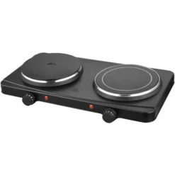 Jago® Plaque De Cuisson - Double, Portable, 2500 W, Brûleurs : Infrarouge Et Fonte, Aluminium Et Vitrocéramique - Plaque Chauffante Électrique, Réchaud, Table De Cuisson -Bransch Magasin 74549938 5