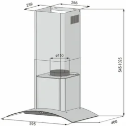 CIARRA Hotte Aspirante 60cm 350m3/h Classe A Filtre Actif Inclus 70W Filtrant Air Inox Noir - CBCB6506C 9 CIARRA Hotte Aspirante 60cm 350m3/h Classe A Filtre Actif Inclus 70W Filtrant Air Inox Noir - CBCB6506C -Bransch Magasin 77214597 5