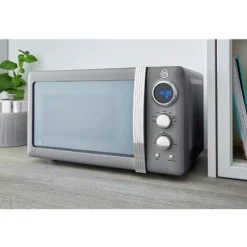 SWAN SM22030GRNEU Retro Micro-ondes Numérique 20L, 5 Niveaux Puissance, Décongélation, Minuterie 800W Gris -Bransch Magasin 77753199 3