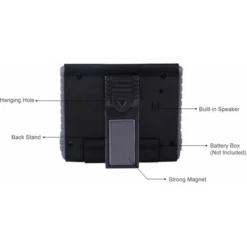 Minuteur De Cuisine Numérique Avec Aimant Puissant Trou De Suspension Alarme Puissante Grand écran LCD Minuteur De Cuisine Horloge Pour La Gestion Du Temps Exercice Cuisson Egg Timer Blanc -Bransch Magasin 79013079 5