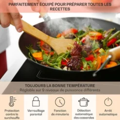 Plaque De Cuisson à Induction - Victoria 5 Flex - Encastrable 7400 W 2 Zones Flex Minuterie - Noir -Bransch Magasin 81978024 5