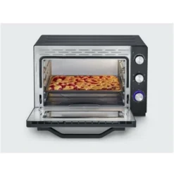 SEVERIN TO 2073 Four Posable XXL A Chaleur Tournante 60 L Avec Pierre A Pizza Et Tournebroche, 2 200 W, Minuteur 120 Min, Noir/I -Bransch Magasin 82105870 4