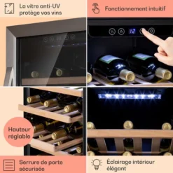 Cave à Vin - Klarstein Vinamour 38 Uno - à Compression - 1 Zone - 94 L - / 38 Bouteilles - 5 - 18 °C - 41 DB -Bransch Magasin 82701309 5