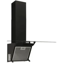 Hotte Aspirante Silencieuse - Hotte Décorative Murale 60cm Acier Et Verre Trempé Noir Best982922 -Bransch Magasin 82836528 3