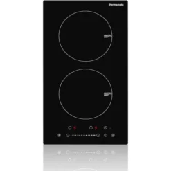 Thermomate IHTB302 Table De Cuisson à Induction/ 30 Cm Table De Cuisson à Induction Encastrable Avec 2 Zones De Cuisson/fonction Booster/commande Tactile/sécurité Enfants/timer