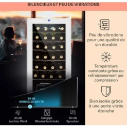 Cave à Vin - Karstein Shiraz 28 Uno - 74 L - 28 Bt. Panneau De Contrôle Tactile - Blanc -Bransch Magasin 87083848 4