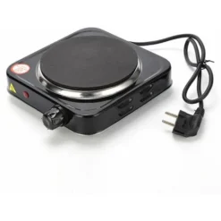 Plaque De Cuisson 1000 W, Noir Plaque De Cuisine Idéale Pour Logement étudiant, Dans Le Jardin Ou Au Camping, Plaque électrique Au Thermostat Réglable En Continu -Bransch Magasin 88684259 4