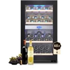 Kalamera Cave A Vin 45 Bouteilles, 120 Litres, Noir, KRC-120BFG