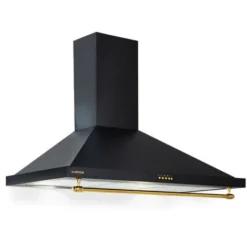 Klarstein Hotte Aspirante Cuisine 9 Cm, Hotte Cheminée Avec Filtres à Charbon, 61m³/h, 165W, Hotte De Cuisine En Acier Inoxydable Avec Recirculation, Panneau De Commande, Eclairage LED, Classe A