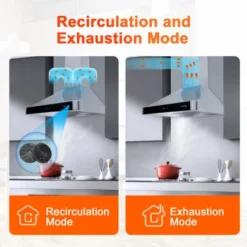 Gasland Chef PR60SS Hotte Aspirante 60cm à Recyclage Hotte Aspirante Silencieuse évacuation D'air 488 M³/h 3 Niveaux Touch Control Montage Mural Hotte Aspirante Avec Filtre Inox Argent écrans De Verre 7 Gasland Chef PR60SS Hotte Aspirante 60cm à Recyclage Hotte Aspirante Silencieuse évacuation D'air 488 M³/h 3 Niveaux Touch Control Montage Mural Hotte Aspirante Avec Filtre Inox Argent écrans De Verre -Bransch Magasin 90636102 3