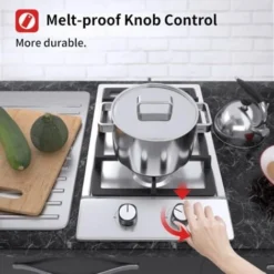 Plaque De Cuisson à Gaz 2 Feux - Autosuffisante Plaque à Gaz Avec 2 Brûleurs à Gaz - Cuisinière Encastrable - Gaz Naturel/Propane (2 Brûleurs -Acier Inoxydable) 9 Plaque De Cuisson à Gaz 2 Feux - Autosuffisante Plaque à Gaz Avec 2 Brûleurs à Gaz - Cuisinière Encastrable - Gaz Naturel/Propane (2 Brûleurs -Acier Inoxydable) -Bransch Magasin 91624277 5