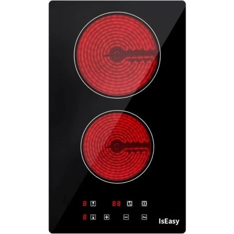 Plaque Vitrocéramique 2 Feux, Plaque De Cuisson En Vitrocéramique 2 Foyers Encastrable Plaque 2 Feux - 3000W, 29cm 1 Plaque Vitrocéramique 2 Feux, Plaque De Cuisson En Vitrocéramique 2 Foyers Encastrable Plaque 2 Feux - 3000W, 29cm