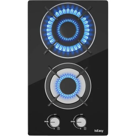 Plaque à Gaz 2 Feux - Autosuffisante Plaque De Cuisson à Gaz Avec 2 Brûleurs à Gaz - Cuisinière Encastrable - Gaz Naturel/Propane (2 Brûleurs - Verre) 1 Plaque à Gaz 2 Feux - Autosuffisante Plaque De Cuisson à Gaz Avec 2 Brûleurs à Gaz - Cuisinière Encastrable - Gaz Naturel/Propane (2 Brûleurs - Verre)