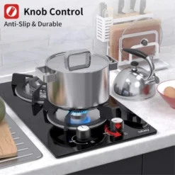 Plaque à Gaz 2 Feux - Autosuffisante Plaque De Cuisson à Gaz Avec 2 Brûleurs à Gaz - Cuisinière Encastrable - Gaz Naturel/Propane (2 Brûleurs - Verre) 8 Plaque à Gaz 2 Feux - Autosuffisante Plaque De Cuisson à Gaz Avec 2 Brûleurs à Gaz - Cuisinière Encastrable - Gaz Naturel/Propane (2 Brûleurs - Verre) -Bransch Magasin 91624306 4