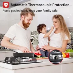 Plaque à Gaz 2 Feux - Autosuffisante Plaque De Cuisson à Gaz Avec 2 Brûleurs à Gaz - Cuisinière Encastrable - Gaz Naturel/Propane (2 Brûleurs - Verre) 9 Plaque à Gaz 2 Feux - Autosuffisante Plaque De Cuisson à Gaz Avec 2 Brûleurs à Gaz - Cuisinière Encastrable - Gaz Naturel/Propane (2 Brûleurs - Verre) -Bransch Magasin 91624306 5