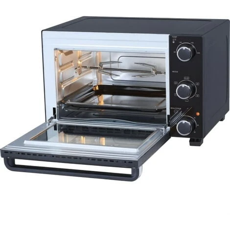 CONTINENTAL EDISON CEMF35B4 - Minifour électrique 35L Noir - 1500W - Rotissoire, Convection Naturelle 3 CONTINENTAL EDISON CEMF35B4 - Minifour électrique 35L Noir - 1500W - Rotissoire, Convection Naturelle – Image 3