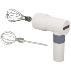 Electric Hand Mixer Warm White Cordless Rechargeable 2000mAh Battery Stainless Steel Hand Mixer For Household -Bransch Magasin 96906230 5