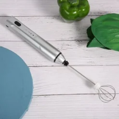 Handheld Mini Coffee Milk Frother Electric Milk Shaker Egg Beater Coffee Blender USB ChargingSilver -Bransch Magasin 96906327 3