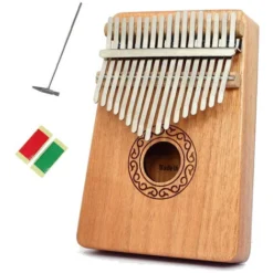 Thumb Piano 17 Touches Thumb Piano, Thumb Piano Instrument Portable Finger Piano Pour Enfants Adultes Débutants, Cadeau D'anniversaire Idéal, Saint Valentin Ou Nol