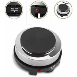 220V 500W Mini Plaque De Cuisson électrique, Portable Plaques De Cuisson Chauffant, Réchauffeur De Plaque De Chauffage De Poêle électrique, Portable Mini Domestique Pour Bureau, Cuisine (prise EU) HAR