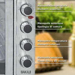 Four électrique à Chaleur Tournante 55 Lt 2200 W Rôtissoire Double Porte Légère -Bransch Magasin 98533438 5