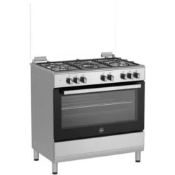 Cuisiniere LA GERMANIA - Sel9mx - 5 Feux Gaz - Four électrique - Multifonction - Inox